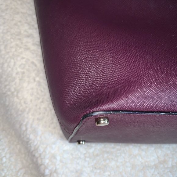 Kate spade maroon leather tote bag - Picture 10 of 11